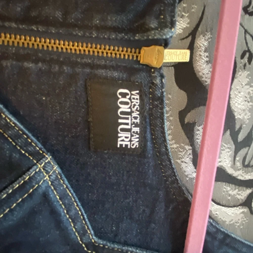 Authentic Versace Couture jean dress, size 4-6 US - Picture 7 of 16